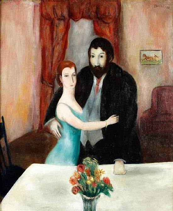 The Young Couple, Monsieur et Madame Bourdelle by Alexander Brook, 1921